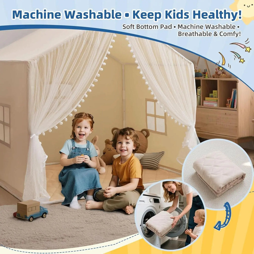 55In Superior Oversized Cushioned Indoor Play Tent
