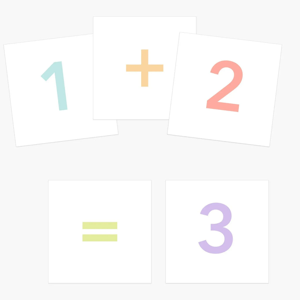 Number Flashcards for Toddlers | Kids Math Cards with Symbols | Preschool Learning Gift